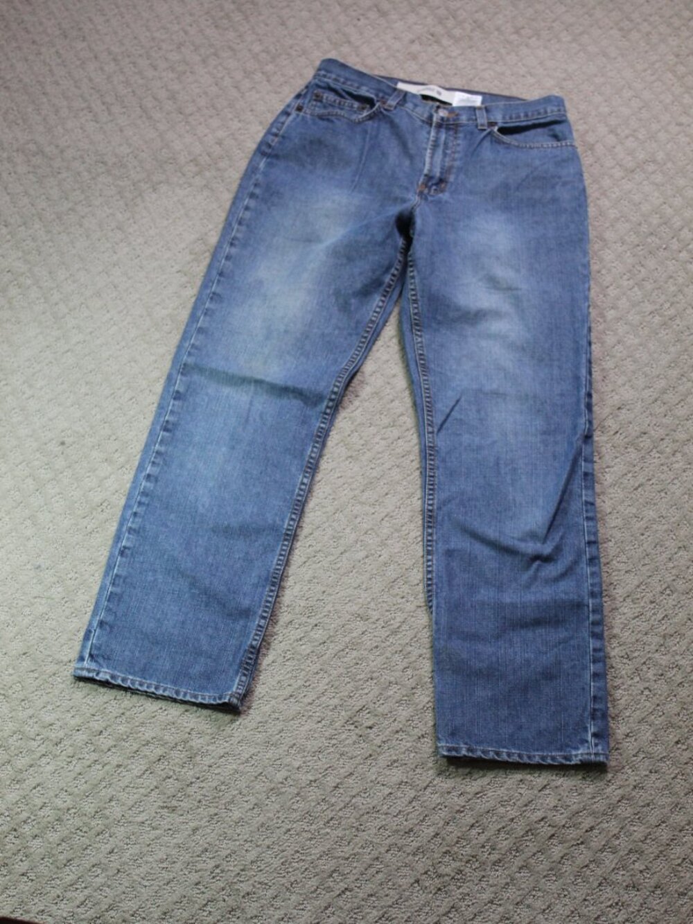 Gap Size 6R Loose Medium Wash Mid Rise Straight Leg Blue Jeans
